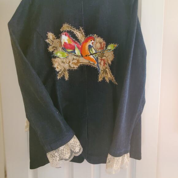 INC International Concept Reworked Restyled Denim Long Jacket‎ Women's XL - Picture 6 of 12